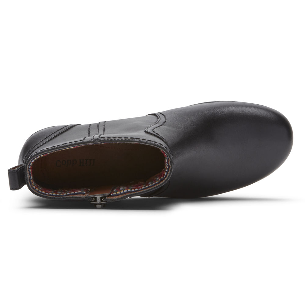 Rockport Støvler Dame Svart - Cobb Hill Presley Zipper - HQSY92153